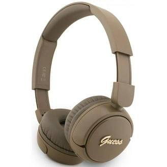 Guess PU Leather 4G Triangle Logo Wireless Headphones Brown