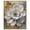 Silver Frame, variant on Blooming Elegance Canvas Print Gold Floral Wall Art by Art Remedy, White Frame, 24 x 30