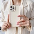 thumbnail image 4 of Crossbody Necklace Strap Adjustable Lanyard Silicone Phone Case For iphone 15 14 13 12 11 Pro X XR XS Max 7 8 Plus SE Soft Cover LUHAN, 4 of 7