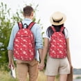 thumbnail image 4 of Fotbe Hello Summer Flamingo Mochila de Lona con Estampado, Mochila Duradera, Mochila Versátil de Alta Calidad, Mochila Compacta Vintage-Small, 4 of 5