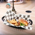 thumbnail image 3 of Leaveforme 12Pcs Storage Basket Hollow Design Tableware Plastic Bread Fast Food Snack Plate for Home, 3 of 8