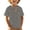 Dark Gray, variant on Boys and Girls Printed Top Children Casual Sports Comfortable Loose Cute Short Sleeved T Shirt Boy Clothes Size 8 8-9 Years