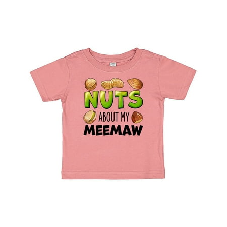 

Inktastic Nuts About My Meemaw Peanut Almond Pistachio Gift Baby Boy or Baby Girl T-Shirt