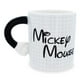 thumbnail image 2 of Taza de cerámica plateada con forma de Mickey Mouse con forma de búfalo, 600 ml, mango, 2 of 9