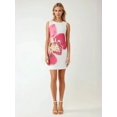 thumbnail image 6 of Bodycon Mini Dress with Floral Pattern, 6 of 7