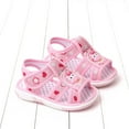 thumbnail image 6 of Xfvqtps Baby Boys and Girls Squeaky Shoes Bird Lightweight Flat Bottom Non Slip Open Toe Breathable Soft Infant Cotton Sandals Summer Casual Comfortable Toddler Baby Called Shoes Pink, 6 of 8