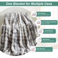 thumbnail image 3 of Plush Fluffy Blanket - Super Soft Blankets Fuzzy Throw Blanket For Bed, Cozy, 3 of 8