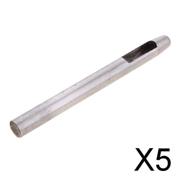 Colaxi 3-6pack Steel Round Hollow Punch Hand Tools Hole Punching Leather Gasket 6mm 5 Pcs