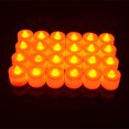 thumbnail image 1 of 24 velas LED sin llama que funcionan con pilas para Navidad, cumpleaños, bodas, fiestas, color amarillo, 1 of 5