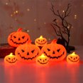 thumbnail image 2 of 3 Packs/1 Pack Halloween Light Up Lantern, Tree Lamp Pumpkin Lantern, Reusable Indoor Outdoor Halloween Party Decorations PropsforTrees Shelves Windows, 2 of 9
