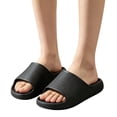 thumbnail image 2 of Mfakffe Shower Shoes Open Toe Non Slip Slides Soft Hollow Drain Slip on Sandals Lightweight House Slippers, 2 of 5