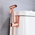 thumbnail image 3 of Stainless Steel Handheld Toilet Bidet Sprayer Set , Bidet Attachment Accessory Kit,Wall Mounted /Toilet Tank Mounted,Muslim Shower for Self Cleaning,Gold, 3 of 9