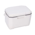 thumbnail image 4 of Nevera portátil aislada, enfriadora, con retención de hielo, resistente a fugas, 6 L, caja de almacenamiento, hielera para conciertos, parrillas para Blanco, 4 of 8