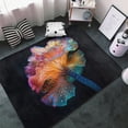 thumbnail image 3 of Shaggy Area Rug, Bioluminescent Underwater Flower Rugs for Living Room Bedroom Non Slip Door Mat Indoor Carpet Machine Washable Nursery Home Decor Floor Mats for Entryway 60x39in, 3 of 5