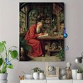 thumbnail image 4 of Antique Alchemist Monk Canvas Print Wall Art, Vintage Study Decor for Home Office Living Room Bedroom Dorm, 4 of 8