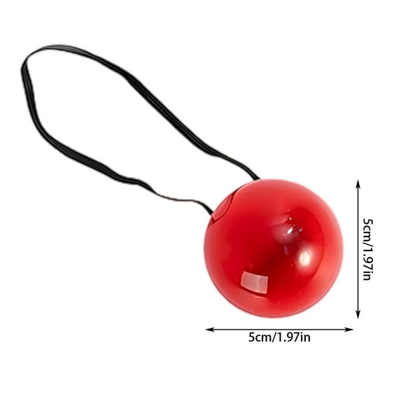 2025 Red Nose Clown Flashing LED Nose - Light Up Costume Accessory for Cosplay & Parties