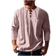 thumbnail image 2 of Blusas y camisas de manga larga con cuello redondo para hombre, informales, de color liso, con hombros descubiertos, rectas, con lazo en el pecho, cuello redondo, manga larga, blusas de licra., 2 of 8