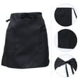 thumbnail image 3 of TABLZONE 2-Pack Black Short Aprons with Adjustable Waistbands and Multiple Pockets for Cooking, Serving, and Kitchen Tasks, 3 of 8