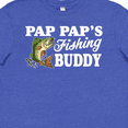 thumbnail image 4 of Inktastic Pap Pap's Fishing Buddy with White Text Youth T-Shirt, 4 of 5