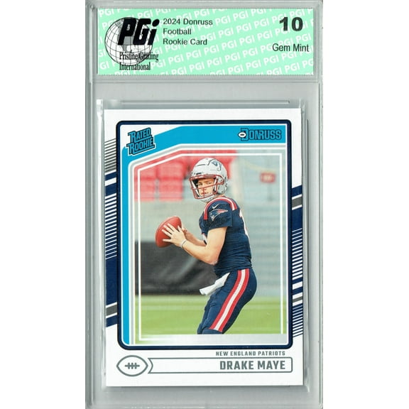 Drake Maye 2024 Donruss #379 Football Rookie Card PGI 10