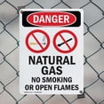 thumbnail image 5 of (2 Pack) Natural Gas No Smoking OSHA Danger Sign 18 Inch X 24 Inch Indoor / Outdoor Rust-Free Aluminum Metal Signs for Workplace, Workshop, and Construction Site, Made in the USA, 5 of 8
