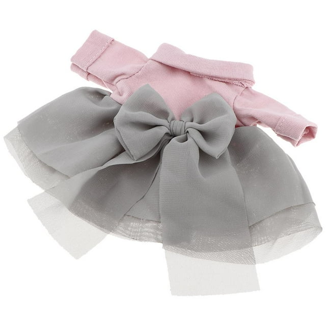 Mini Vestido Corto de Princesa con Bowknot para Muñecas BJD 1/6