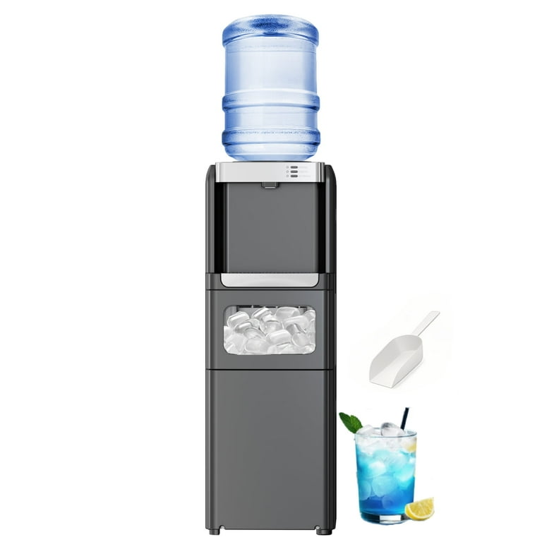 LHRIVER Countertop Ice and Water Dispenser, 3-in-1 Hot, Cold, Ice
