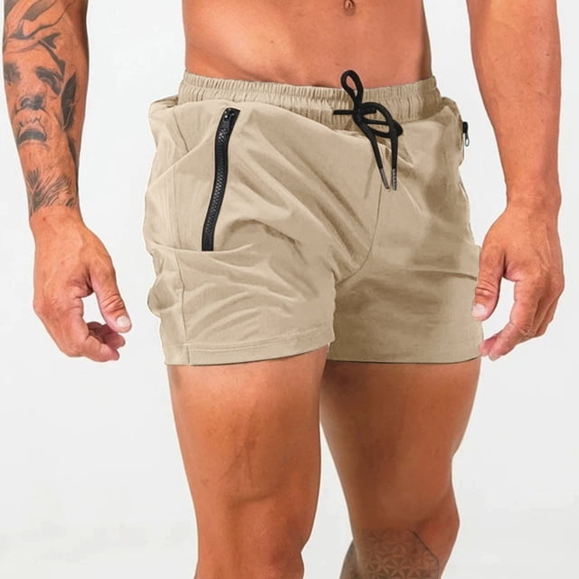WILLBEST Pantalones Deportivos Cortos para Hombre, Pantalones de Fitness para Hombre, Pantalones Cortos de Entrenamiento para Correr de Secado Rápido y Finos de Verano