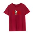 thumbnail image 2 of Camiseta básica para mujer con cuello redondo y camisetas de verano para ir de compras y viajes M, 2 of 8