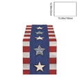 thumbnail image 3 of Independence Day Table Runner, Multicolor Linen Patriotic Decor for Dining Table, 183 x 33 cm, Heart Pattern, 1 Pack, 3 of 6