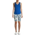 thumbnail image 2 of No Boundaries Juniors Double V-Neck Tank Top, 2 of 6