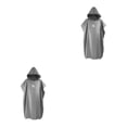 thumbnail image 1 of Sonducket Poncho de microfibra para surf, cambiante, traje de neopreno para nadar, gris medio Gris Medio 41 pulgadas 2piezas, 1 of 1