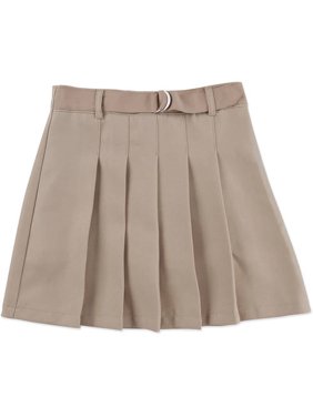 Girls' PLUS School Uniforms, Belted Pleated Scooter