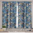 thumbnail image 2 of Ambesonne Colorful Valance & Curtain, Abstract Sea Shells, 55"x36", Blue Multicolor, 2 of 6