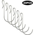 thumbnail image 6 of Tutuviw Pack of 20 2.4in Snap-On Metal Hooks for Wire Shelving, Heavy Duty J-Hooks, Coat Rack Accessories, Hanging Sink Grid Hook for Hanging Kitchen Store Tools, Utensils and More, 6 of 8