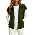 thumbnail image 3 of Zip Up Vest for Women Casual Spring And Winter Layering Piece Sweatshirt Jacket with Pocket Outfit Travel, 3 of 8