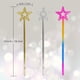 thumbnail image 4 of Pack de Star Wands, Star Fairy Wands, Princess Star Wands para niñas, cumpleaños, fiesta, Halloween, Navidad, disfraces, regalos para niñas (plata, oro, colorido) Angel Wands Ormromra WMZY-502, 4 of 8
