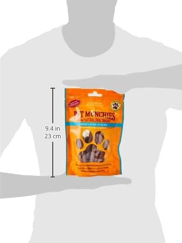 Pet Munchies Beef Liver Sticks 90g Case of 8