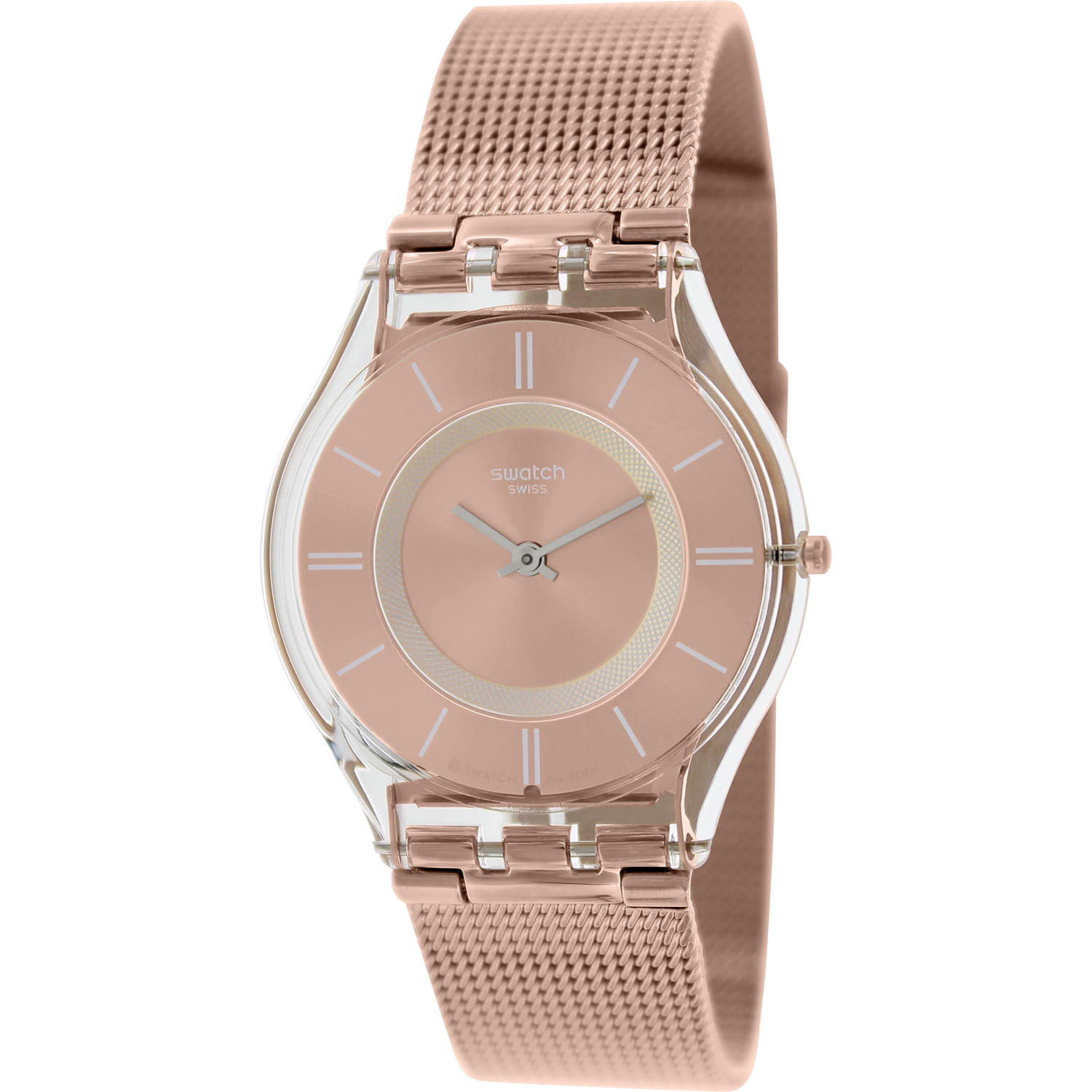 Swatch - Swatch Women's Rose Gold Metal Knit Watch SFP115M - Walmart.com