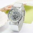 thumbnail image 1 of Reloj mecánico de imitación, reloj de cuarzo, reloj de vestir para hombre, reloj de negocios, reloj cronógrafo de acero inoxidable para hombre, reloj de pulsera de diseño, 1 of 4