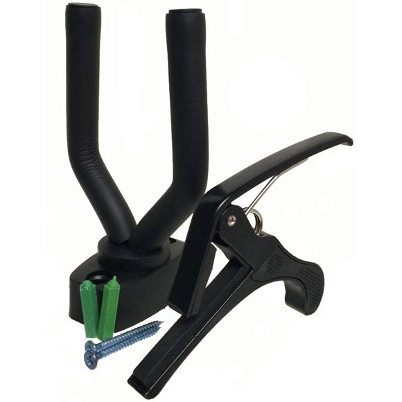 Tetra-Teknica Essentials Series GHC01 Support de Guitare & Accessoire de Capo Combinaison Pack, un Chacun