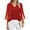 14#Red, variant on Womens 3/4 Sleeve Tops Sequin Sparkly V Neck Blouses Dressy Casual Fall Party Shirts for Evening Wear 2026 Blue 2XL