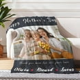 thumbnail image 2 of Gifts for Mom from Daughter, Mom Birthday Gifts from Son, Best Mom Blanket from Children, Gifts for Mothers Day, Christmas Bday Presents for Mother in Law Mom Throw Blanket 50" X 60", 2 of 5