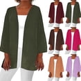 thumbnail image 1 of Women'S Cardigans,Lightweight Front Open Cardigan For Women Summer Clearance,Open Front Breathable Cardigans,Womens Summer Fall Solid Color Cardigan Long Sleeve Loose Cover Up Casual Blouse Tops, 1 of 5