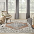 thumbnail image 4 of Nourison Astra Machine Washable Persian Grey/Multi 7'10" x 10' Area Rug (8x10), 4 of 11