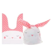 10PCS Gifts Bunny Ear Party Supplies Biscuit Package Rabbit Cookie Bags Candy Bag Easter Rabbit 1