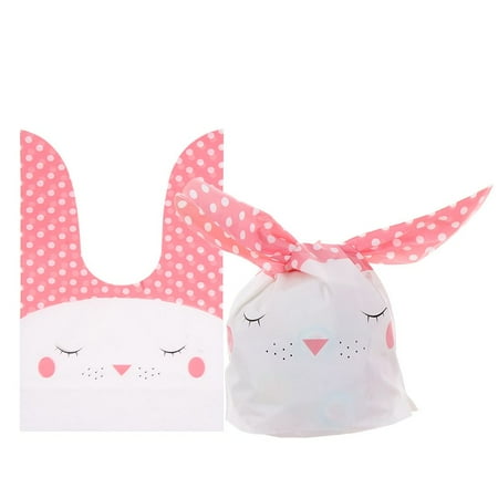 10PCS Gifts Bunny Ear Party Supplies Biscuit Package Rabbit Cookie Bags Candy Bag Easter Rabbit 1