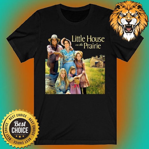 Little House on The Prairie Logo Men's Black T-shirt