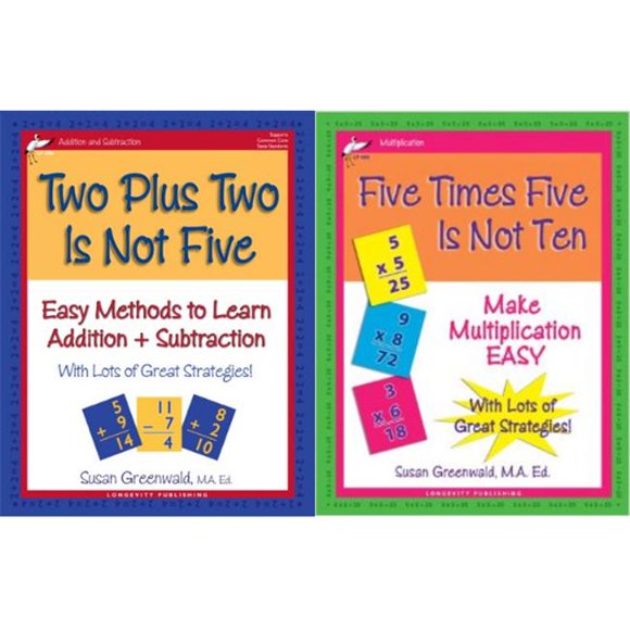 Longevity Publishing LP2 Two Unique Math Workbooks, Set of 2 Books