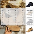 thumbnail image 3 of hzomhy Womens Short Boots Round Toe Pull On Side Zipper Low Heel for Casual Daily and Fall Winter Wear, 3 of 9